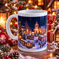 Mug vilage nuit enneigée